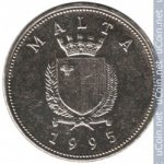 1 лира 1995 г. Мальта(14) -21569 - реверс