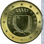10 центов 2008 г. Мальта(14) -21569 - реверс