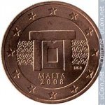 2 цента 2008 г. Мальта(14) -21569 - реверс