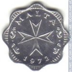 2 миля 1972 г. Мальта(14) -21569 - аверс
