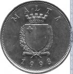 25 центов 1998 г. Мальта(14) -21569 - аверс