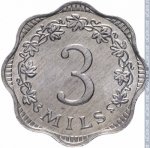 3 миля 1972 г. Мальта(14) -21569 - реверс