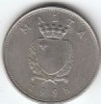 10центов 1998 г. Мальта(14) -21569 - реверс