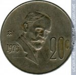 20 сентаво 1975 г. Мексика(14) - 901 - аверс