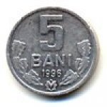 5 бани 1996 г. Молдова(14)-1078 - аверс