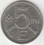 5 лей 1993 г. Молдова(14)-1078 - аверс