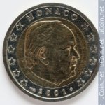 2евро 2001 г. Монако(14) - 24725 - аверс