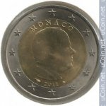 2евро 2011 г. Монако(14) - 24725 - аверс
