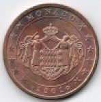 2 цента 2001 г. Монако(14) - 24725 - реверс