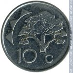 10 центов 2002 г. Намибия(15) -99 - реверс