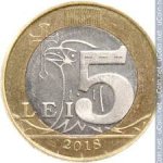  5 лей 2018 г. Молдова(14)-1078 - аверс