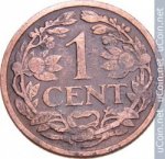 1 цент 1916 г. Нидерланды(15) -7213 - аверс