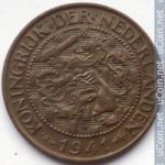 1 цент 1941 г. Нидерланды(15) -7213 - реверс