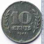 10 центов 1941 г. Нидерланды(15) -7213 - аверс