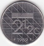 2.5 гульдена 1989 г. Нидерланды(15) -7213 - реверс