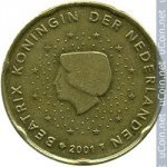 20 центов 2002 г. Нидерланды(15) -7213 - аверс
