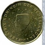 20 центов 2004 г. Нидерланды(15) -7213 - реверс