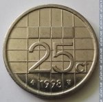 25 центов 1998 г. Нидерланды(15) -7213 - реверс