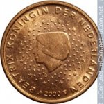 5 центов 2000 г. Нидерланды(15) -7213 - реверс