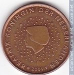 5 центов 2001 г. Нидерланды(15) -7213 - реверс