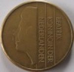 5 гульденов 1988 г. Нидерланды(15) -7213 - реверс