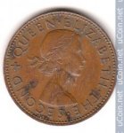 1/2 пени 1956 г. Новая Зеландия(16) -1643 - реверс