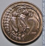 2 цента 1985 г. Новая Зеландия(16) -1643 - аверс