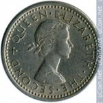 3 пенса 1956 г. Новая Зеландия(16) -1643 - реверс