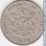 5 кобо 1973 г. Нигерия(15) -298 - реверс
