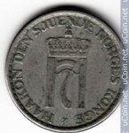 1 крона 1955 г. Норвегия(16) -2020 - реверс