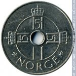 1 крона 2002 г. Норвегия(16) -2020 - аверс