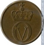 1 эре 1961 г. Норвегия(16) -2020 - реверс