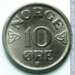 10 эре 1952 г. Норвегия(16) -2020 - аверс