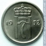 10 эре 1952 г. Норвегия(16) -2020 - реверс