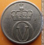 10 эре 1960 г. Норвегия(16) -2020 - реверс