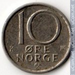 10 эре 1988 г. Норвегия(16) -2020 - аверс