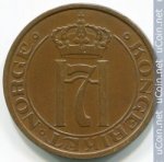 2 эре 1929 г. Норвегия(16) -2020 - реверс