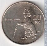 20 крон 2006 г. Норвегия(16) -2020 - реверс