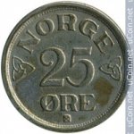 25 эре 1957 г. Норвегия(16) -2020 - аверс