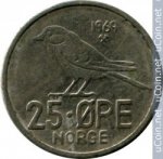 25 эре 1969 г. Норвегия(16) -2020 - аверс