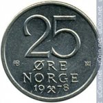 25 эре 1978 г. Норвегия(16) -2020 - аверс
