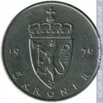 5 крон 1976 г. Норвегия(16) -2020 - аверс