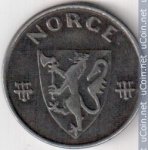 5 эре 1941 г. Норвегия(16) -2020 - реверс