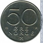 50 эре 1980 г. Норвегия(16) -2020 - аверс