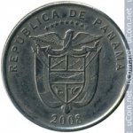 1/4 бальбоа 2008 г. Панама(17) - 674 - реверс