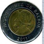 1 бальбоа 2011 г. Панама(17) - 674 - реверс