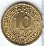 10 сентимо 1985 г. Перу(17) -1462 - реверс