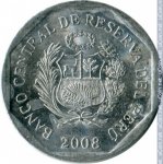 5 сентимо 2008 г. Перу(17) -1462 - аверс