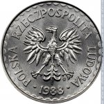 1 злотый 1988 г. Польша(18) -6491 - аверс
