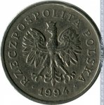 1 злотый 1994 г. Польша(18) -6491 - аверс